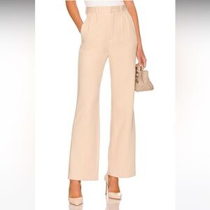 REVOLVE MONROW Bonded Thermal Pleated Pant in Off White size small
